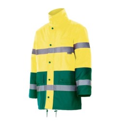 Parka bicolor impermeable...