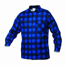 Camisa franela color azul