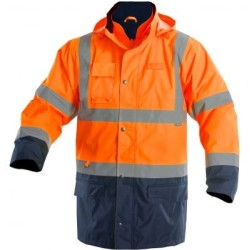 Parka impermeable 5 en 1 Drogowiec naranja a v