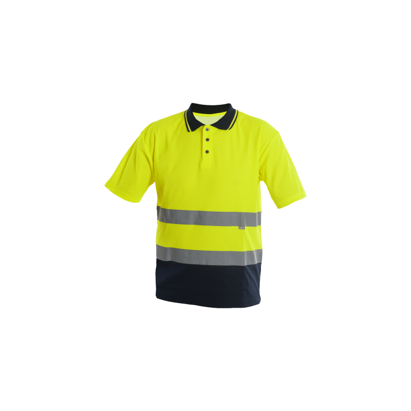 Polo modelo Drogowiec amarillo a v combinado