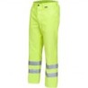 Pantalon Basic amarillo a v con cintas reflectantes