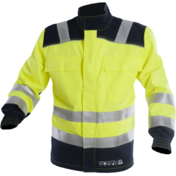 Chaqueta Multipro 6 en 1 reflectante, anti-estático, ignifugo, retardante de llama, arco eléctrico, químico