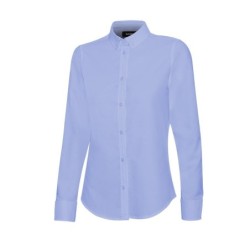 Camisa oxford stretch manga larga mujer serie 405005s