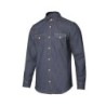 Camisa denim stretch manga larga hombre serie 405006s